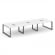 Стайл Проджект Рабочая станция двухсторонняя SN-59O.DRS-082 Белый/Металл Антрацит/Черный Заглушка 35 _3815244
