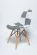Стул кухонный Eames SC-005 черно-белый пэчворк Стул кухонный Eames SC-005 черно-белый пэчворк_185581